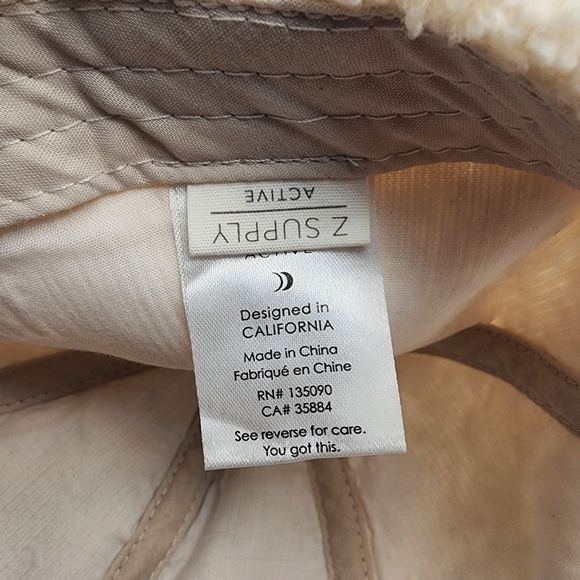 Z Supply Cream Sherpa Baseball Hat - Picture 5 of 5